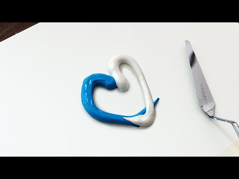 Видео: Акриловая живопись двумя цветами | Просто и легко #536