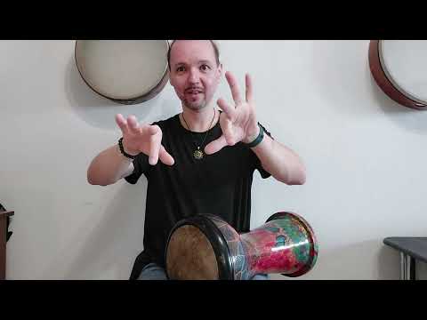 Видео: Дарбука. Двойки в каждой руке и фрейм-драм триплет