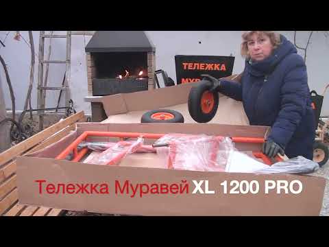 Видео: Сборка и отзыв о тележке Муравей XL 1200 PRO