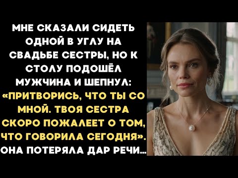 Видео: Меня заставили сидеть одной на свадьбе сестры, но незнакомец шепнул: Притворись, что ты со мной