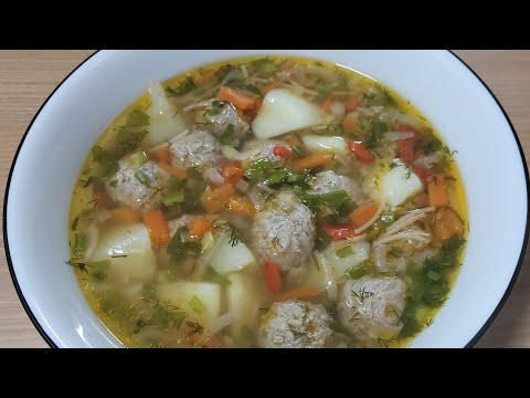 Видео: Суп с фрикадельками 