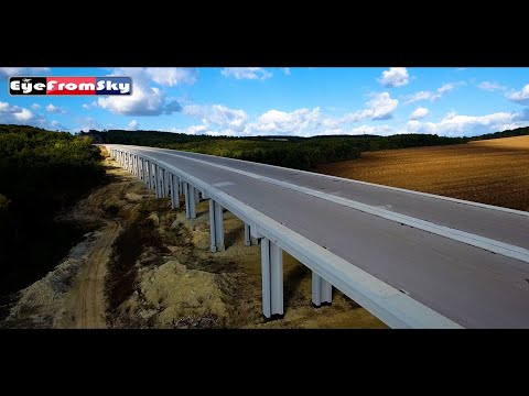 Видео: (15.10.2025) Строеж на АМ Хемус "участък 3.2" от път "LOV 1054"  до П.В Плевен (7.06km) #eyefromsky