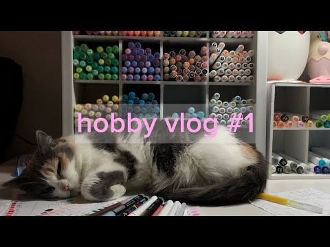 Видео: Мой первый hobby vlog! Раскрашиваем hachette и вайбуем✨️🐈