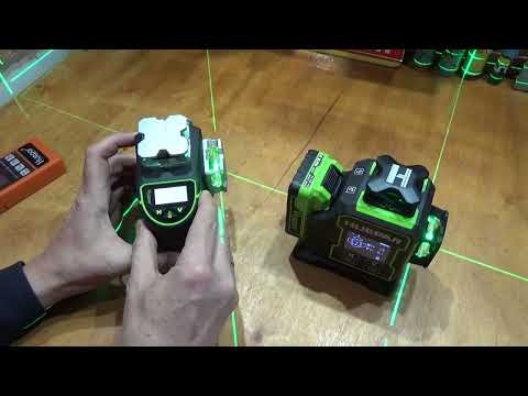 Видео: Новинка нівелір Huepar W04CG Порівнюю з S04CG 4D 16 ліній зелений промінь лазерний рівень 4 площини