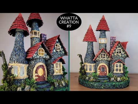 Видео: DIY Fairy House using Glass Bottles | Casa de Hadas | Сказочный дом | परियों का घर