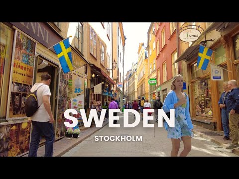 Видео: Откройте для себя магию Старого города Стокгольма | Гамла Стан🍦🏛️ 🇸🇪 4K Летняя прогулка по Швеции