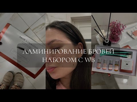 Видео: ЛАМИНИРОВАНИЕ БРОВЕЙ В ДОМАШНИХ УСЛОВИЯХ| НАБОР С WILDBERRIES 🖤
