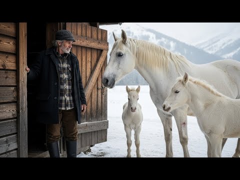 Видео: БЕДНЫЙ фермер впустил в сарай ОГРОМНУЮ ЛОШАДЬ и её жеребят… а потом произошло нечто НЕВЕРОЯТНОЕ