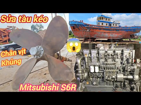 Видео: Проверьте гребной вал буксира, но систему управления рыболовным судном.