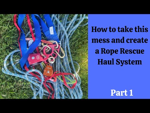 Видео: Как настроить систему подъема 1:1, 3:1 и 5:1 для спасательных работ с использованием веревки