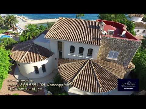 Видео: Купить элитную виллу на первой линии моря на Коста Бланка в Бениссе