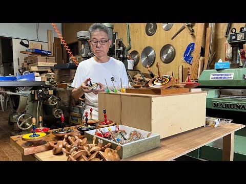 Видео: Процесс изготовления волчков. Волчок, изготовленный японскими мастерами.