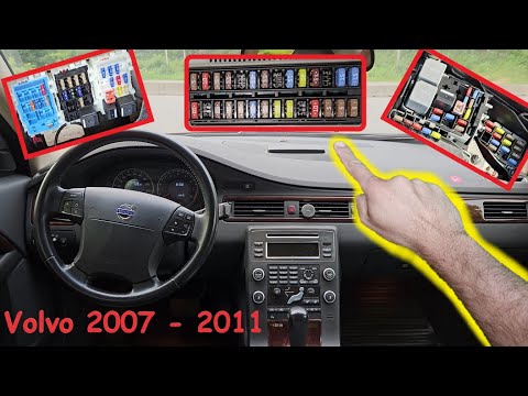 Видео: Расположение/схема блока предохранителей и реле Volvo S80