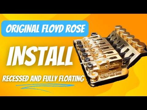 Видео: Оригинальная установка Floyd Rose, встраиваемая и полностью плавающая.