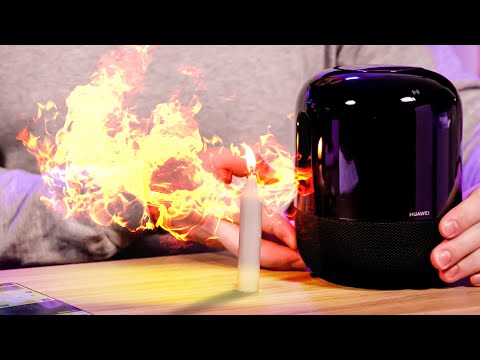 Видео: Огненный Звук! Что если поднести свечу к колонке Huawei Sound?