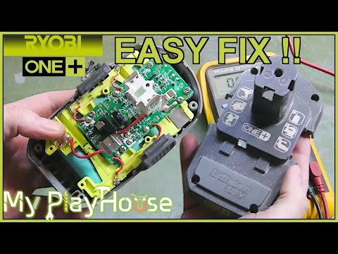 Видео: Аккумулятор Ryobi 18 В не заряжается — как исправить и снова зарядить — 1161