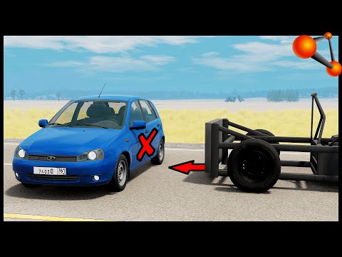 Видео: БОКОВОЙ УДАР! Жесткий КРАШ ТЕСТ! - BeamNg Drive