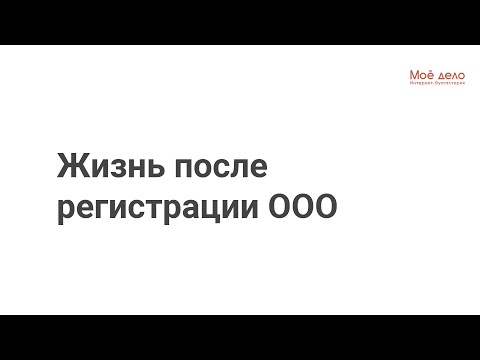 Видео: Жизнь после регистрации ООО