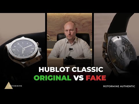 Видео: Как отличить Hublot Classic ОРИГИНАЛ от ПОДДЕЛКИ? Rotormine Authentic