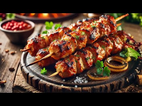 Видео: Сочный шашлык  из свиной шеи