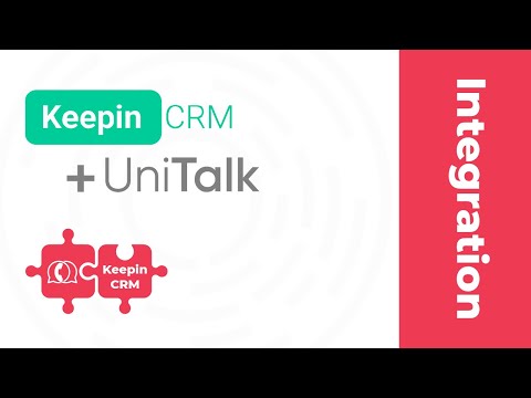 Видео: Keepin CRM та телефонія UniTalk. Налаштування, як працює інтеграція.