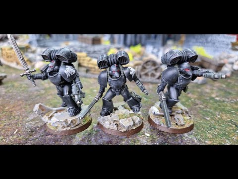 Видео: Секрет быстрой и лёгкой покраски миниатюр в чёрном цвете. Сухая кисть, техника «слэп-чоп».