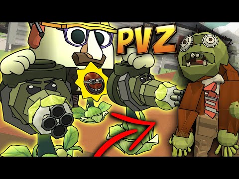 Видео: Все Растения против Зомби в Чикен гане! Битва строителей Chicken Gun vs PVZ