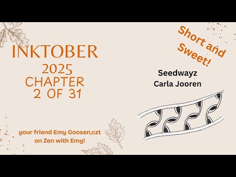 Видео: Инктобер | Ленточная магия! Сидвейз – Карла Джоорен. Зентангл для всех!