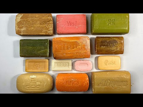 Видео: Vintage soap set. Asmr cutting old and dry soap. Satisfying video. Асмр резка старого мыла