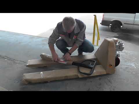 Видео: гидравлическая тележка АС25 NOBLELIFT