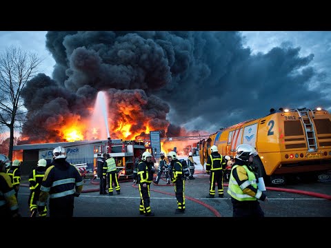 Видео: Расследование пожара OVV: объект компании Chemie-Pack в Мурдейке 5 января 2011