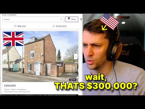 Видео: Реакция американцев на дома в Великобритании (и цены на них)