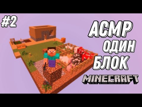 Видео: АСМР МАЙНКРАФТ | ОДИН БЛОК | ЧАСТЬ 2