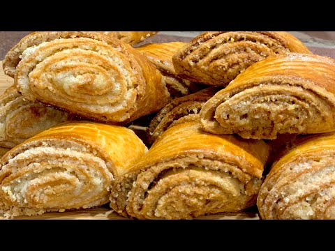 Видео: Курабийки Гата -с два вида пълнеж, невероятно вкусна и лесна рецепта/Слоёное печенье Гата-вкуснейшее