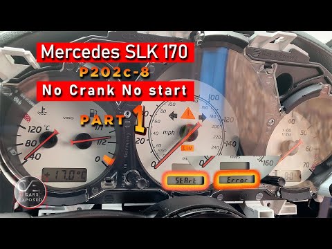 Видео: 2001 Mercedes SLK 170 ОШИБКА ЗАПУСКА P202C-8 НЕТ СТАРТЕРА, НЕТ ЗАПУСКА Часть 1