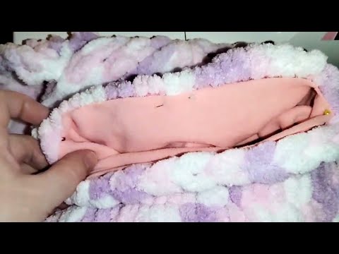 Видео: Флисовый подклад для балаклавы из Ализе Пуффи на любой размер