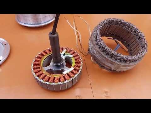 Видео: ветрогенератор из гироскутера двухлопастной