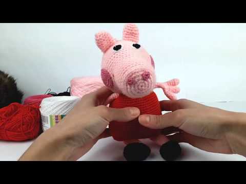 Видео: Свинка Пеппа крючком, мастер класс (Видео урок 1. Голова)