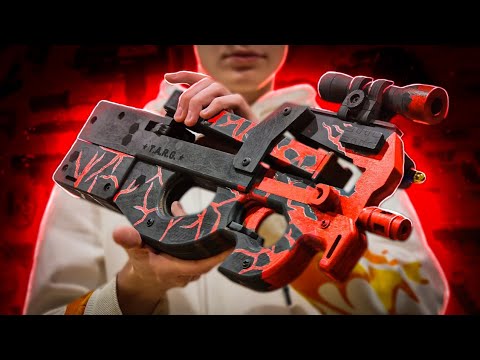 Видео: СДЕЛАЛ P90 FISSURE из STANDOFF 2 из ДЕРЕВА! | П90 Трещины DIY T.A.R.G.