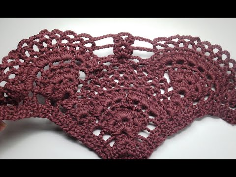 Видео: ШАЛЬ КРЮЧКОМ с кисточками. Просто Красиво Тепло