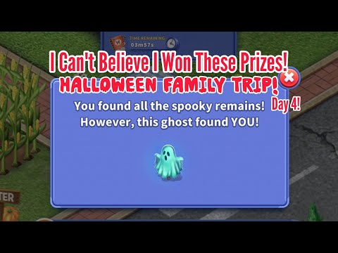 Видео: Я выиграла сумасшедшие призы!! | Семейное путешествие на Хэллоуин | Виртуальные семьи 3 | День 4