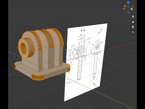 Видео: Создание точных моделей по чертежам в Blender 2.8