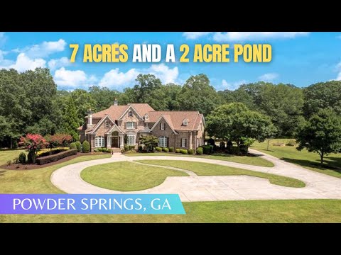 Видео: Традиционный шедевр площадью 7 акров с собственным прудом площадью 2 акра + просторный подвал с к...
