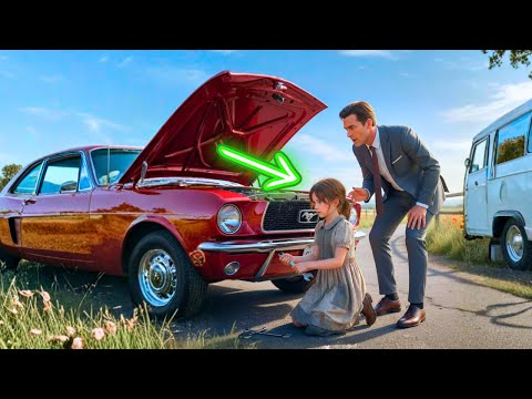 Видео: Бедная маленькая девочка помогает миллионеру починить его Мустанг, и тут он видит кольцо у неё…