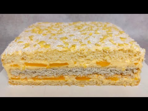Видео: Пляцок з персиками та кокосом. Ніжний персиковий крем.