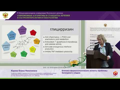 Видео: Карева Е.Н. Клинико-фармакологические аспекты проблемы билиарного сладжа