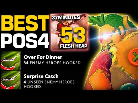 Видео: 53 КУЧИ ПЛОТИ... 37 МИНУТ... Вот как играет настоящий саппорт Pudge | Официальный представитель P...