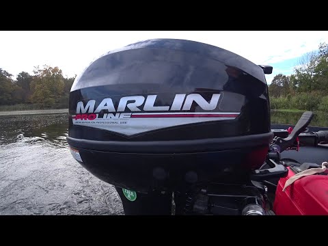 Видео: плм  MARLIN 9,9 Тест на воде !!!  YUKONA 350 нднд !!!
