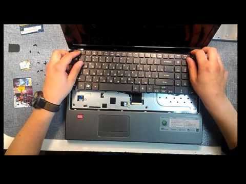 Видео: Как разобрать ноутбук ACER ASPIRE 5560G, (ACER ASPIRE 5560G disassembly)