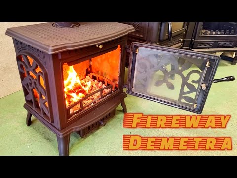 Видео: Fireway Demetra. Печь. Камин. 3 стекла. Чугун. Дожиг. Полный тест. Максимальный обзор.